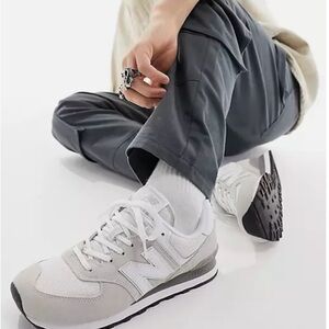 New Balance 574 Sneakers Shoes White Gray in Women’s Size 9